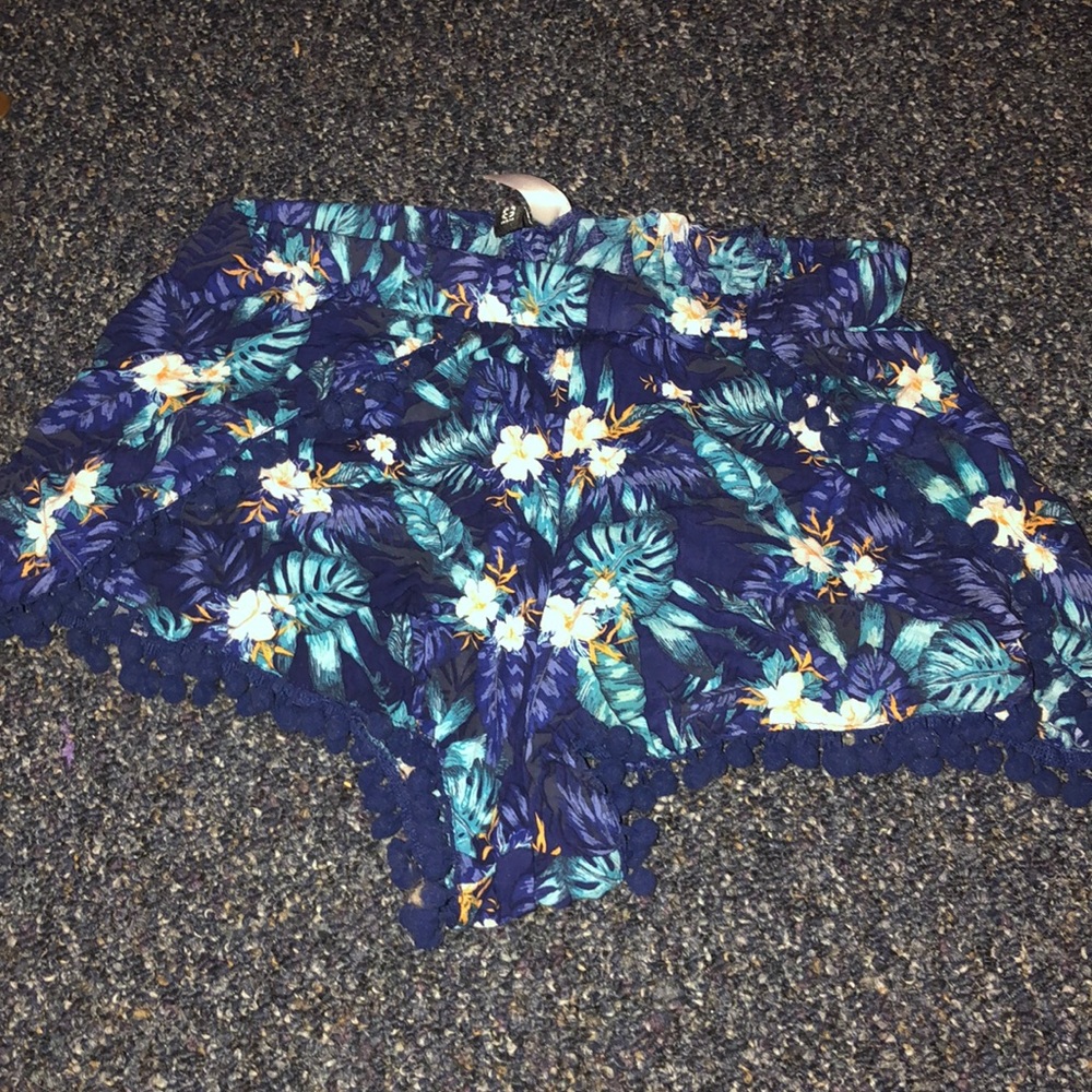 Blue H&M stretchy shorts